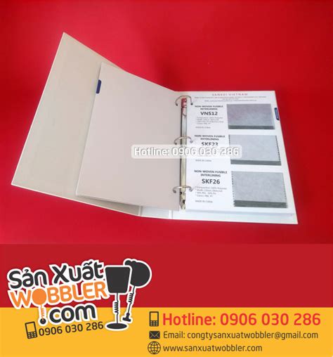Sản xuất bìa catalogue mẫu vải, fabric catalogue.